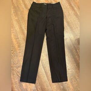 LOFT Women's Workwear Work Pants Curvy Size 2 Straight Leg Black